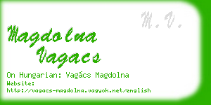 magdolna vagacs business card
