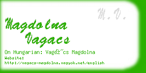 magdolna vagacs business card